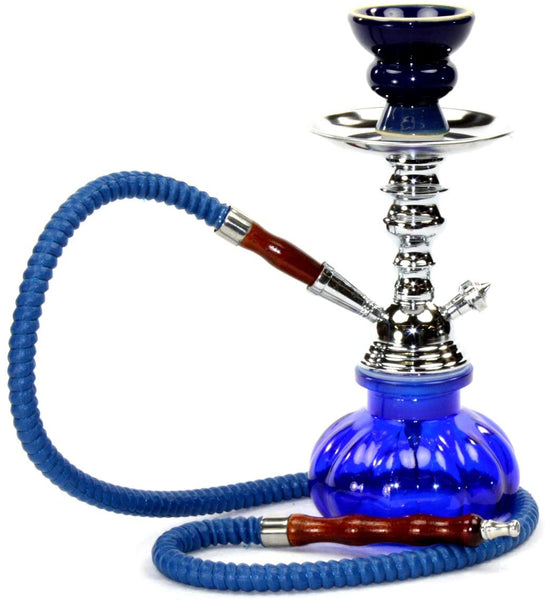 Pumpkin Style Shisha 24cm Blue