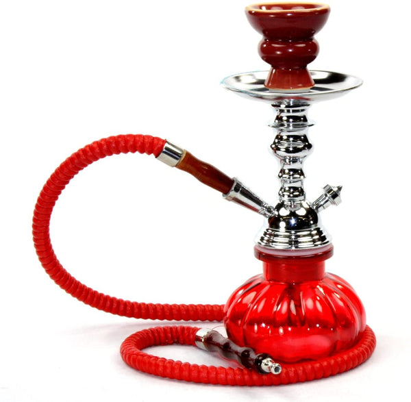 Pumpkin Style Shisha 24cm Red